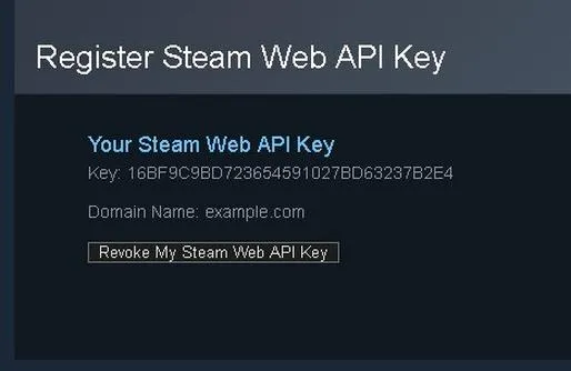 Klucz API Steam