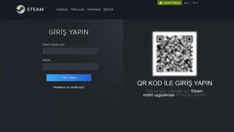 Kod QR w Steam