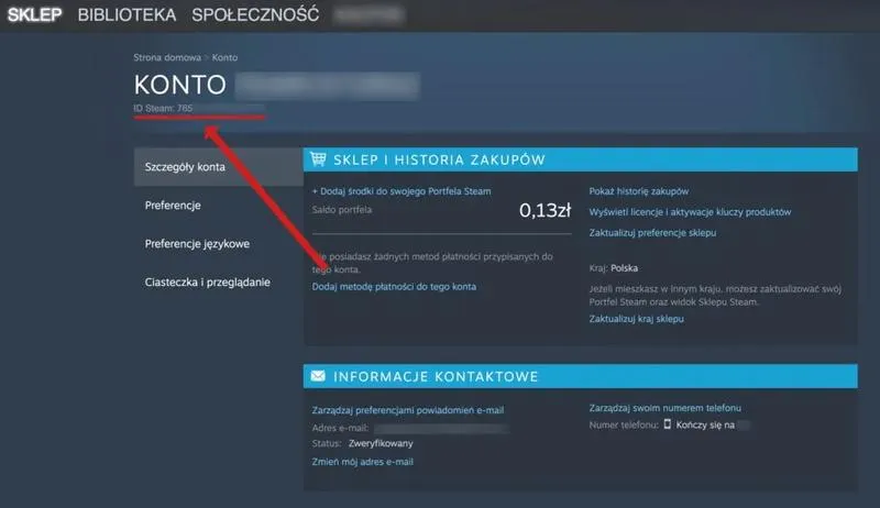 Problemy ze Steam ID