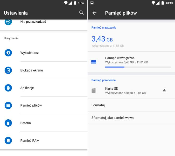 Przenoszenie gier na kartę SD