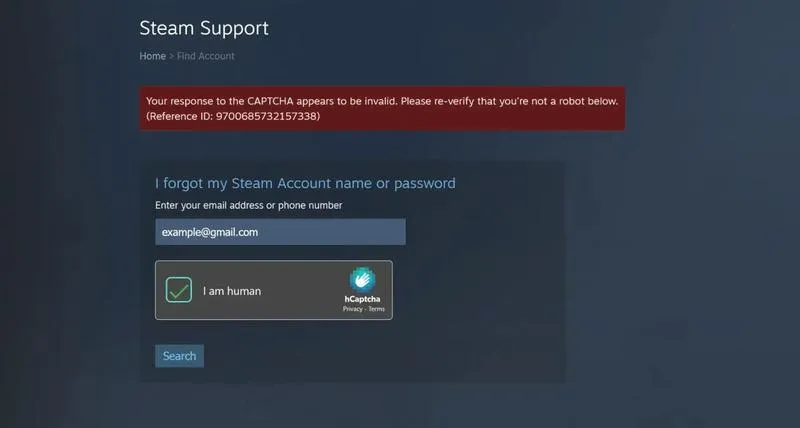 Wsparcie techniczne Steam