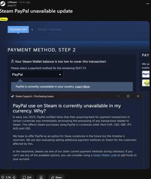 Wypłata pieniędzy ze Steam